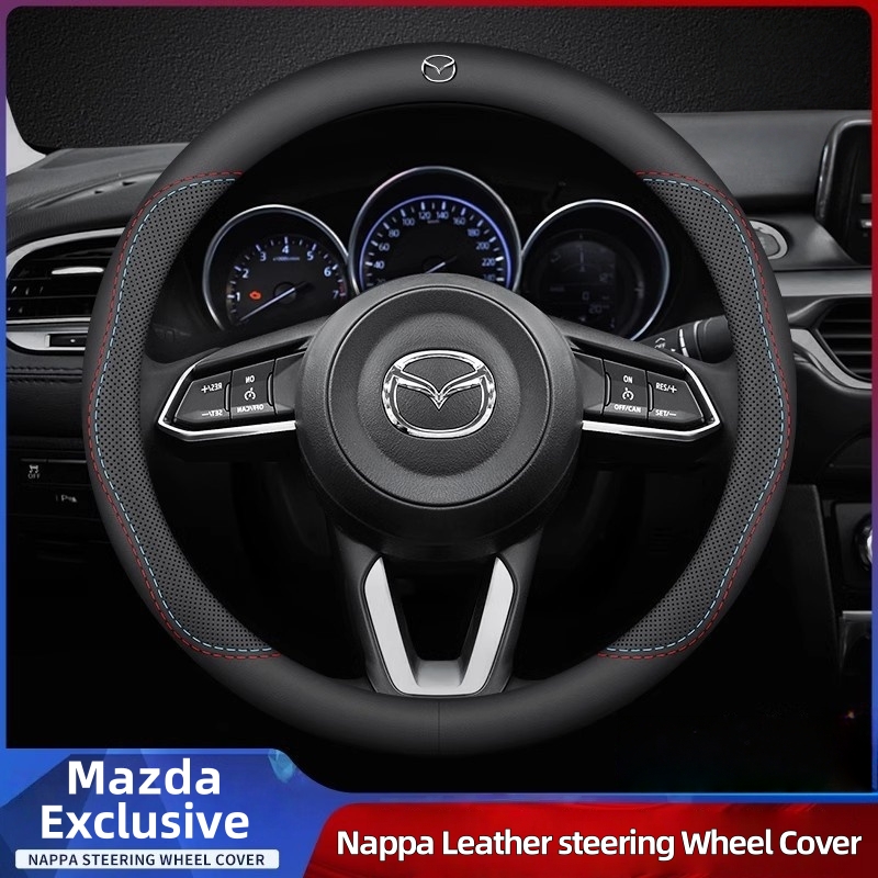 Car Steering Wheel Cover Anti Slip Breathable - Protector de cuero transpirable para volante