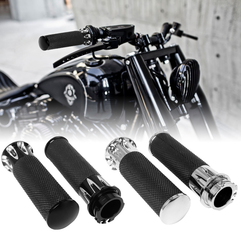 Motorcycle Parts - Puños de manillar huecos de aluminio