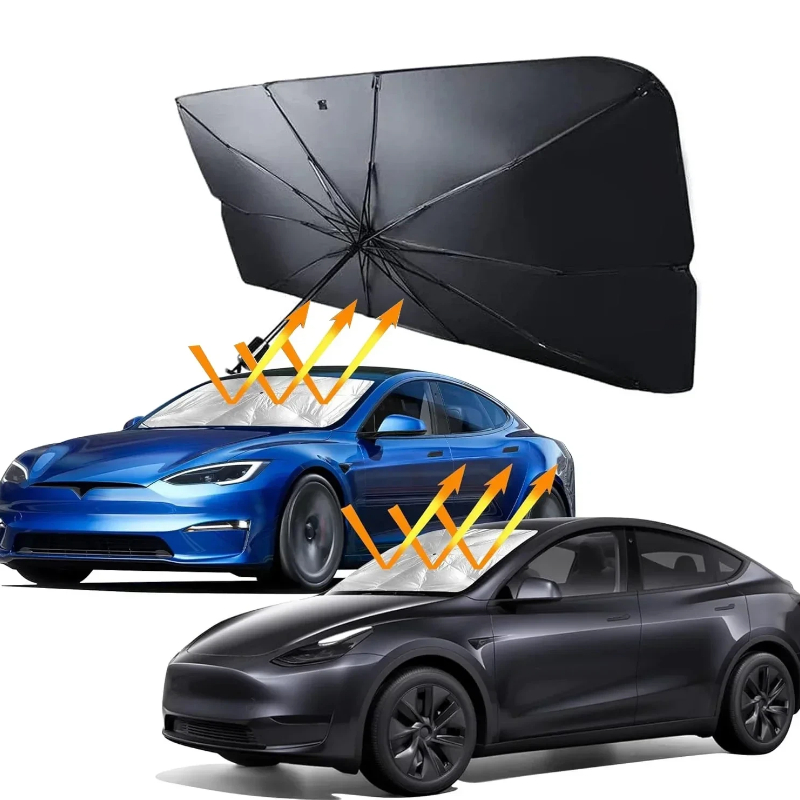 Car Sunshade Windshield Umbrella Foldable - Parasol Plegable para Parabrisas de Coche,
