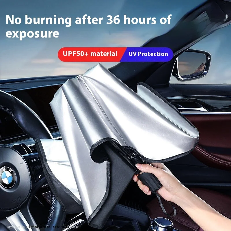 Car Sunshade Windshield Umbrella Foldable - Parasol Plegable para Parabrisas de Coche,