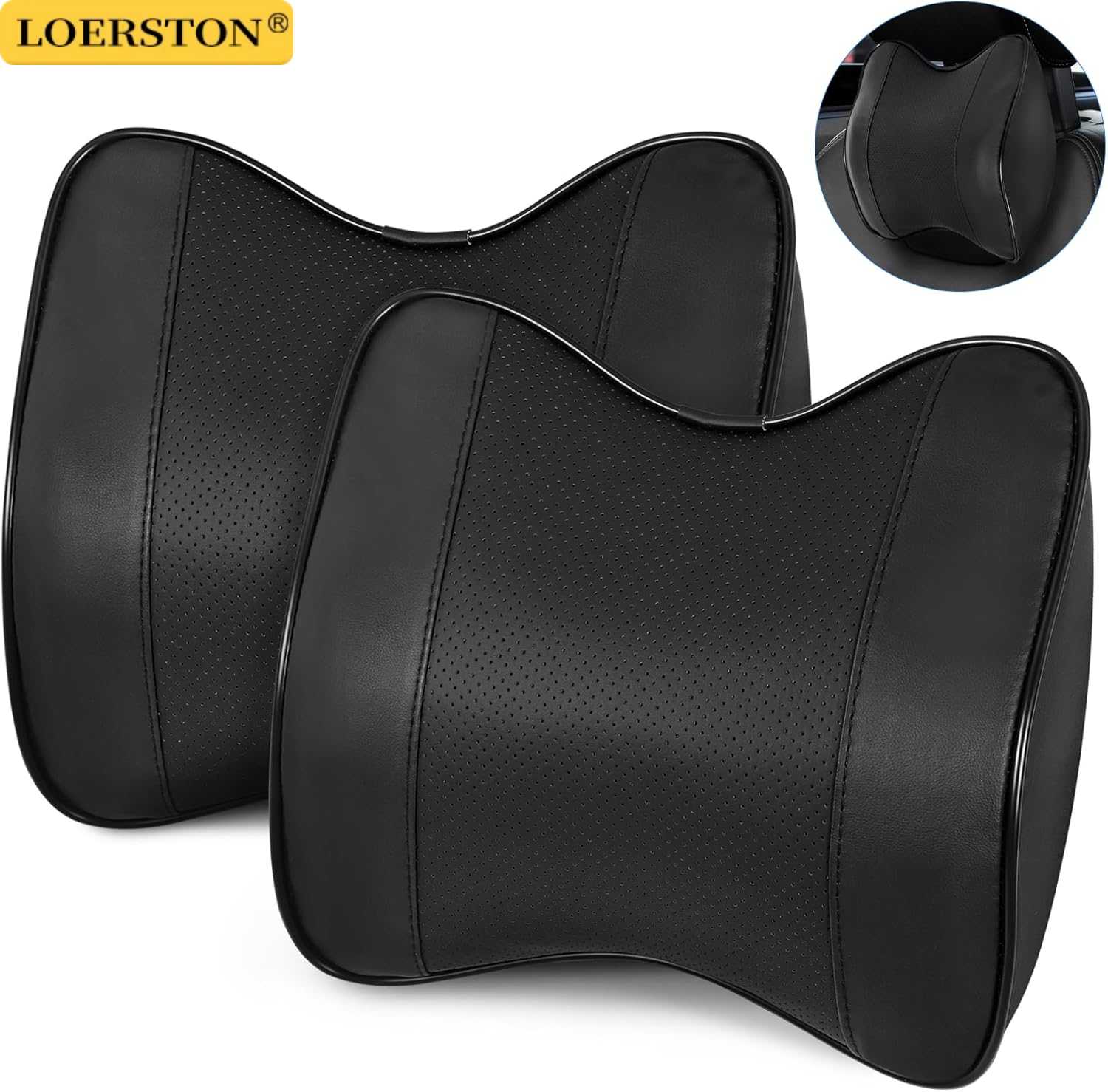 Memory Foam Car Neck Pillow Lumbar Support - Almohada de Soporte para el Cuello