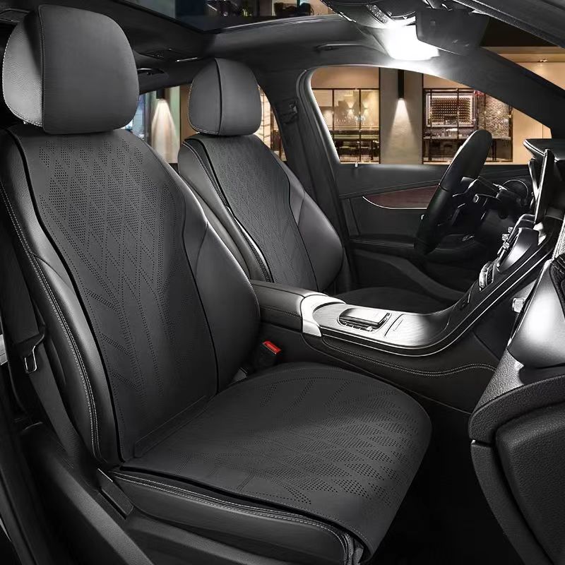Leather Car Seat Covers Full Set Universal - Funda de asiento de coche de