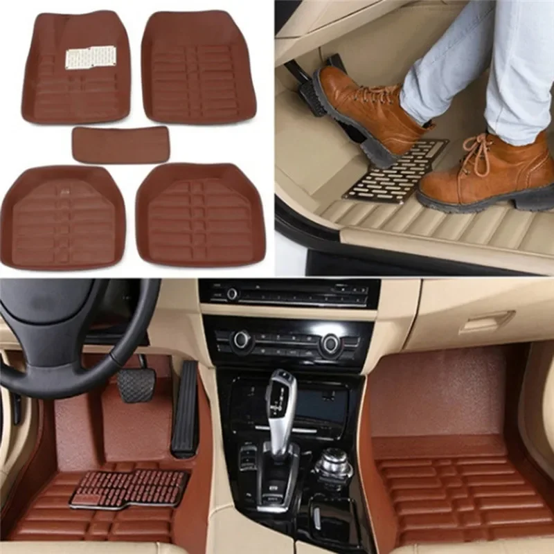 Car Floor Mats Universal Waterproof Leather - Nuevas alfombrillas de cuero de lujo