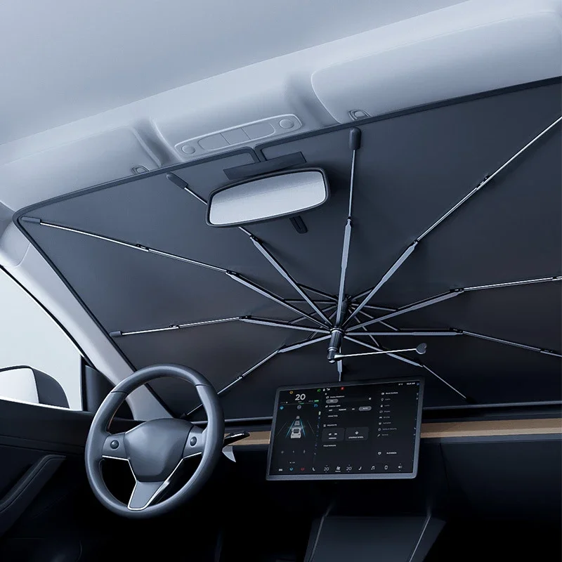 Car Sunshade Windshield Umbrella Foldable - Parasol Plegable para Parabrisas de Coche,