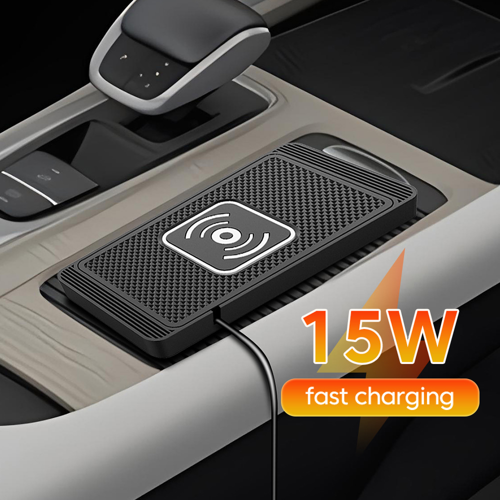 Wireless Car Charger Mount Fast Charging - Cargador Inalámbrico de 15W para Auto,