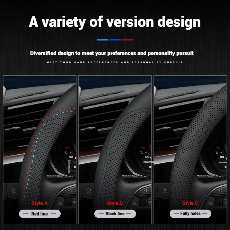 Protector de cuero transpirabl - Car Steering Wheel Cover Anti Slip Breathable reseña y precio