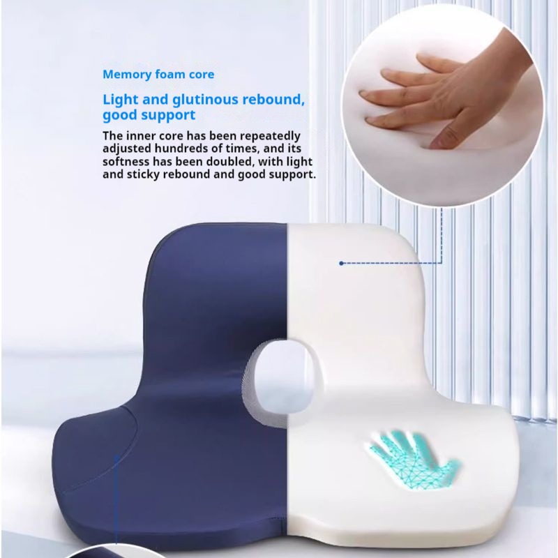 Asiento principal del conducto - Memory Foam Car Neck Pillow Lumbar Support reseña y precio