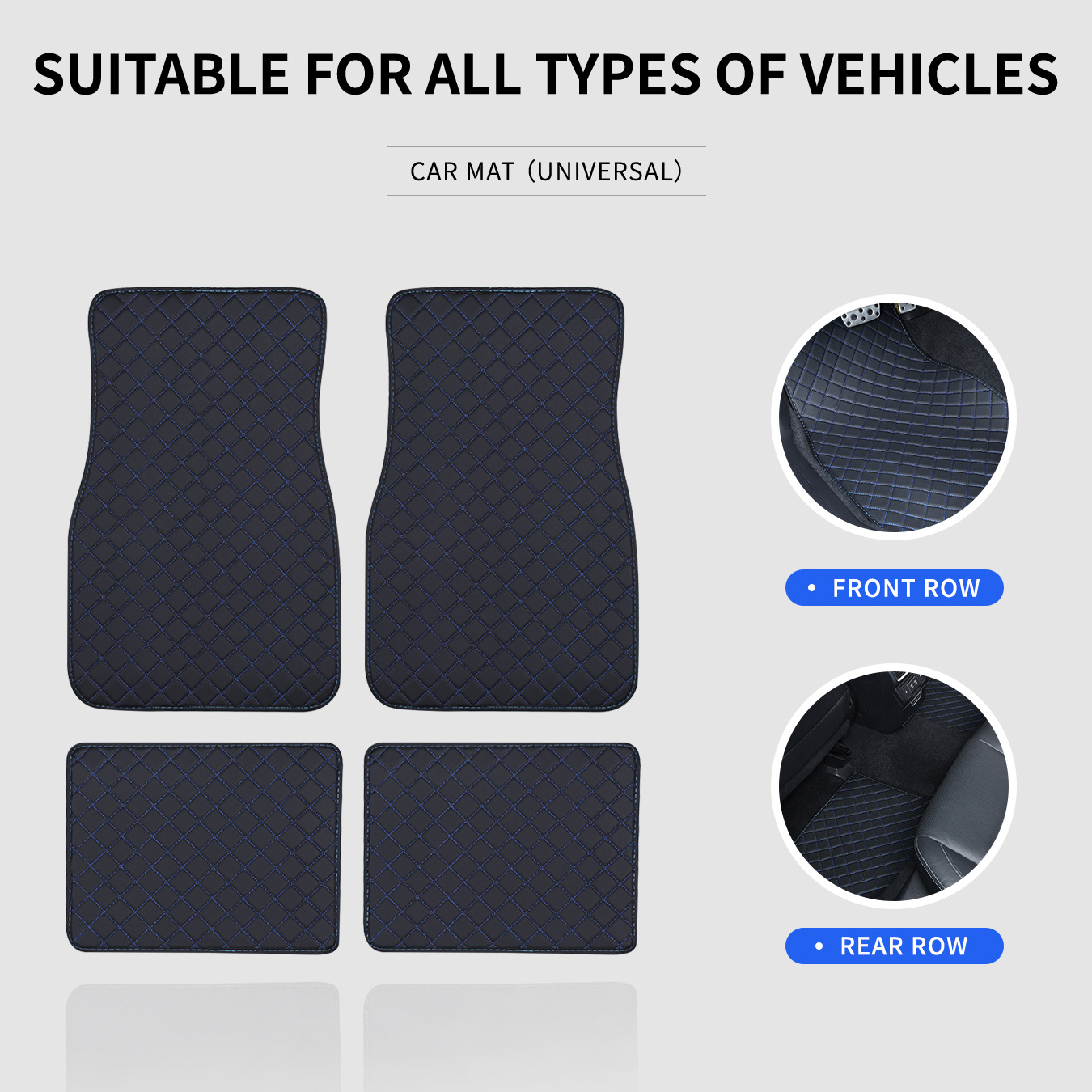 Juego completo de alfombrillas - Car Floor Mats Universal Waterproof Leather reseña y precio