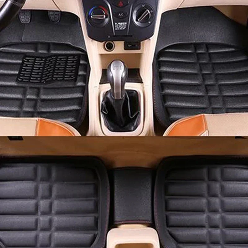 5 uds Premium fácil de limpiar - Car Floor Mats Universal Waterproof Leather reseña y precio