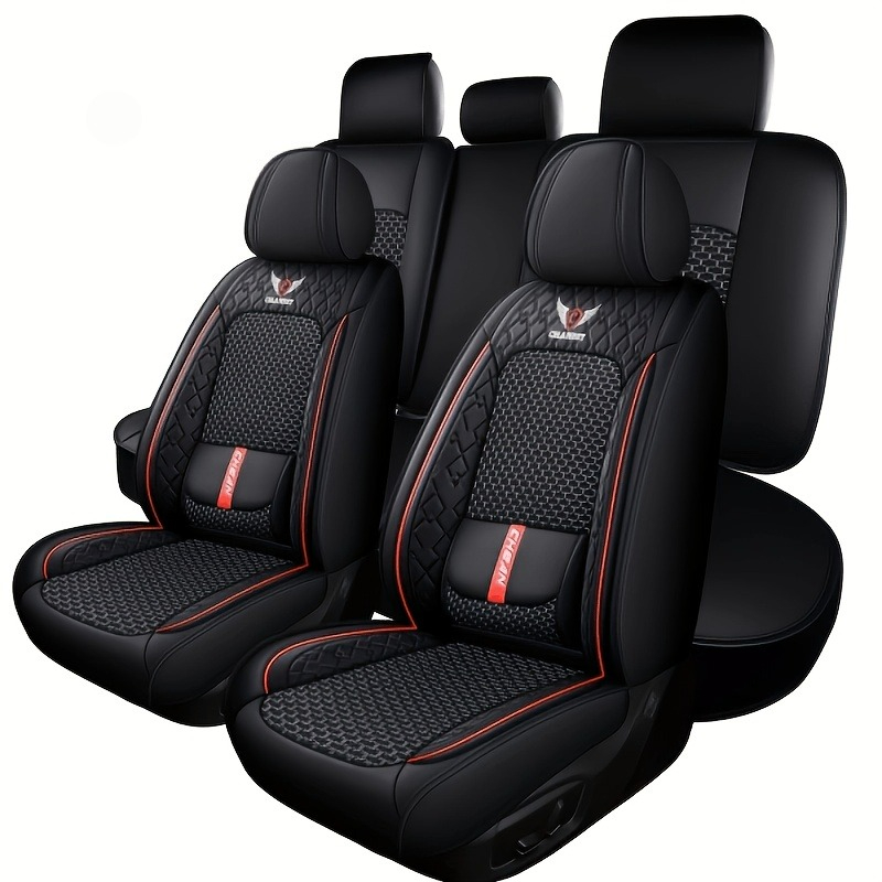 Fundas de Asiento de Coche de  - Leather Car Seat Covers Full Set Universal reseña y precio
