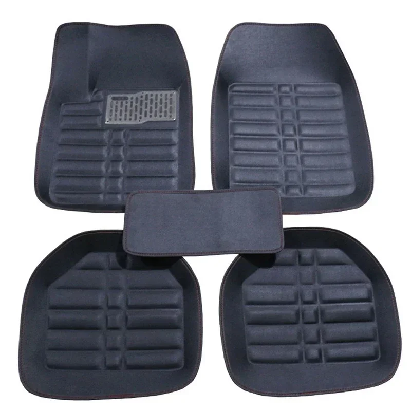 5 uds Premium fácil de limpiar - Car Floor Mats Universal Waterproof Leather reseña y precio