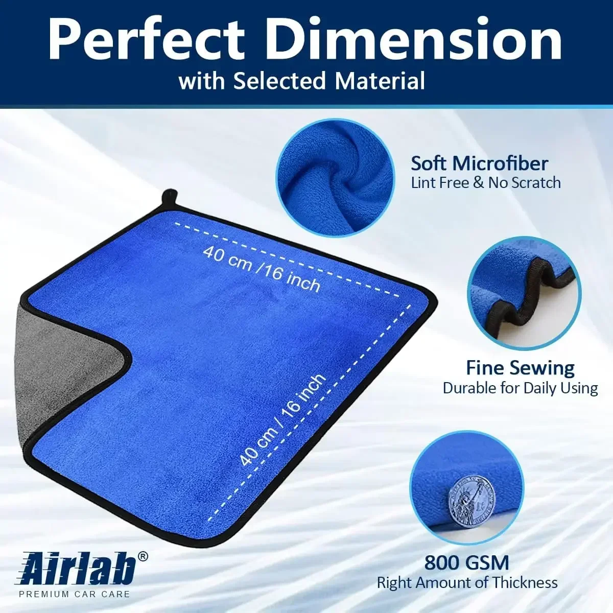 Toalla de limpieza de microfib - Microfiber Car Drying Towel Super Absorbent reseña y precio