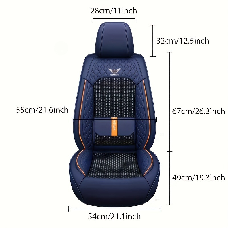Fundas de asiento de coche de  - Leather Car Seat Covers Full Set Universal reseña y precio
