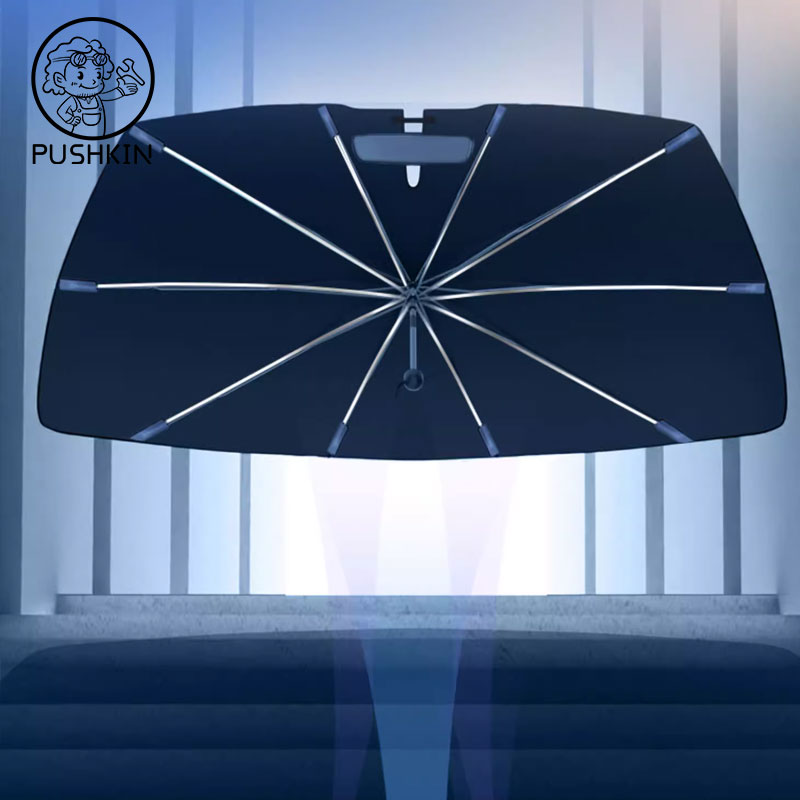 Parasol Plegable Tipo Sombrill - Car Sunshade Windshield Umbrella Foldable reseña y precio
