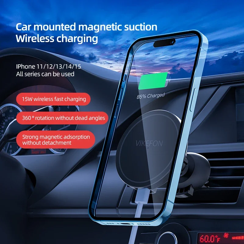 Soporte de teléfono con cargad - Magnetic Phone Holder For Car Vent reseña y precio