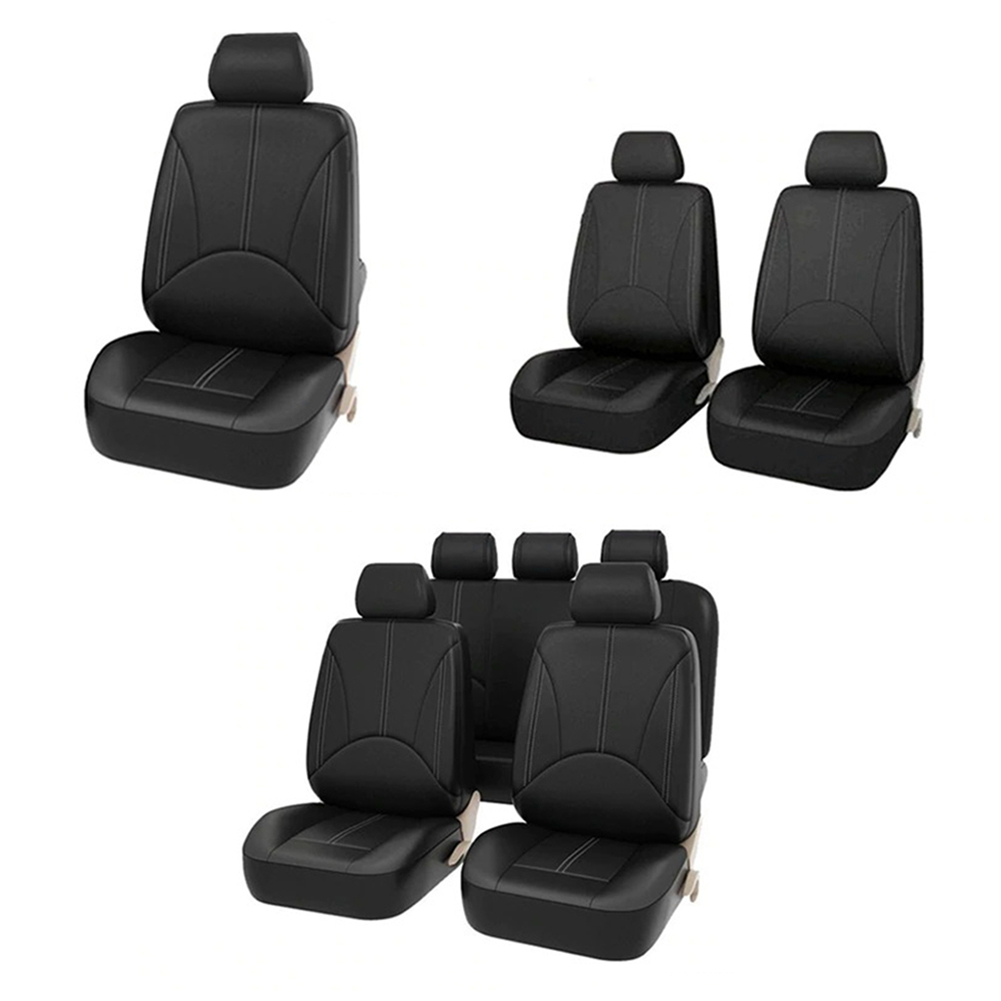 Asiento de coche de cuero PU p - Leather Car Seat Covers Full Set Universal reseña y precio