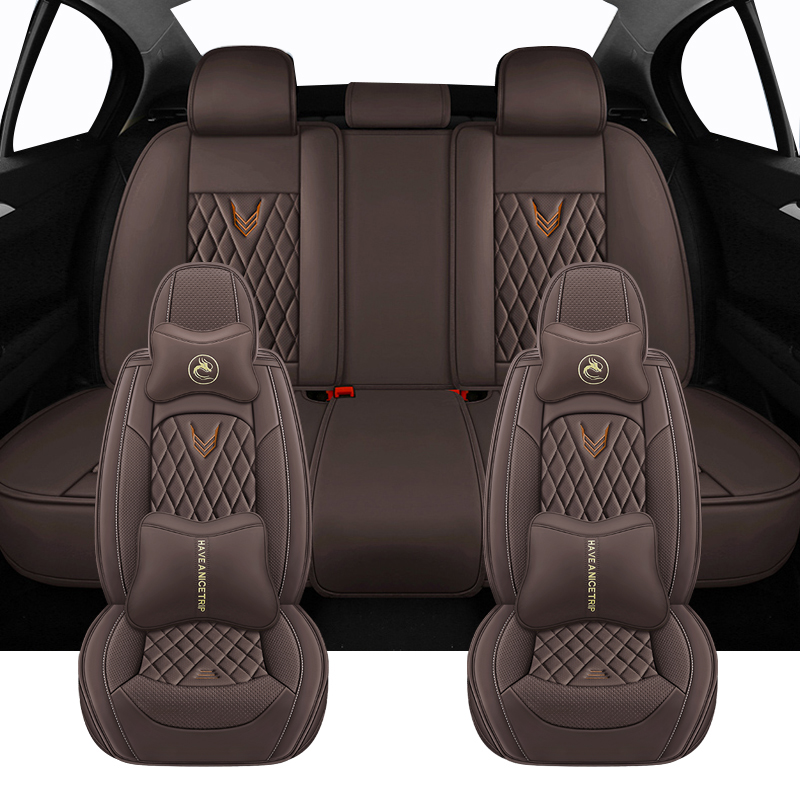 Juego completo de fundas unive - Leather Car Seat Covers Full Set Universal reseña y precio