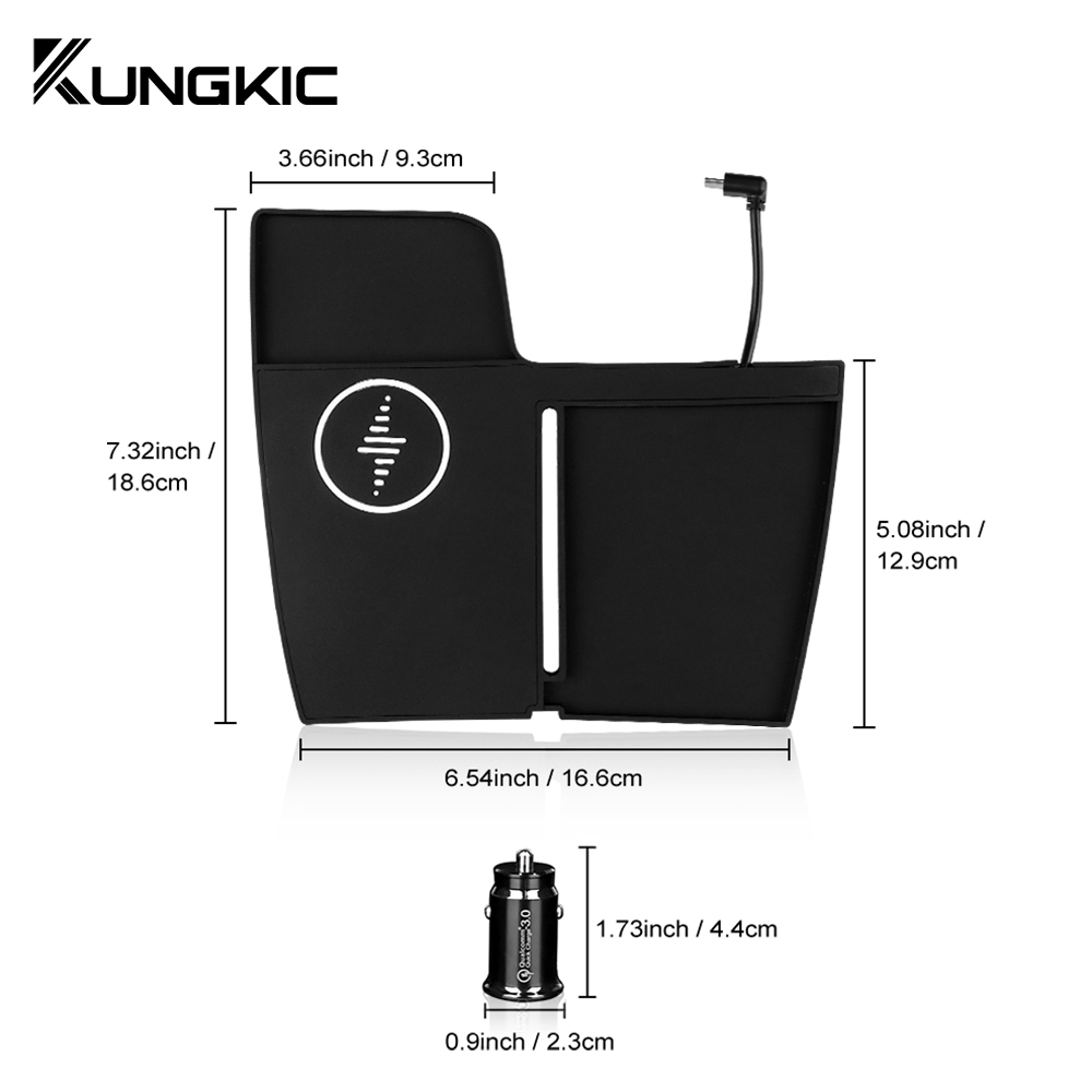 Soporte de carga rápida inalám - Wireless Car Charger Mount Fast Charging reseña y precio