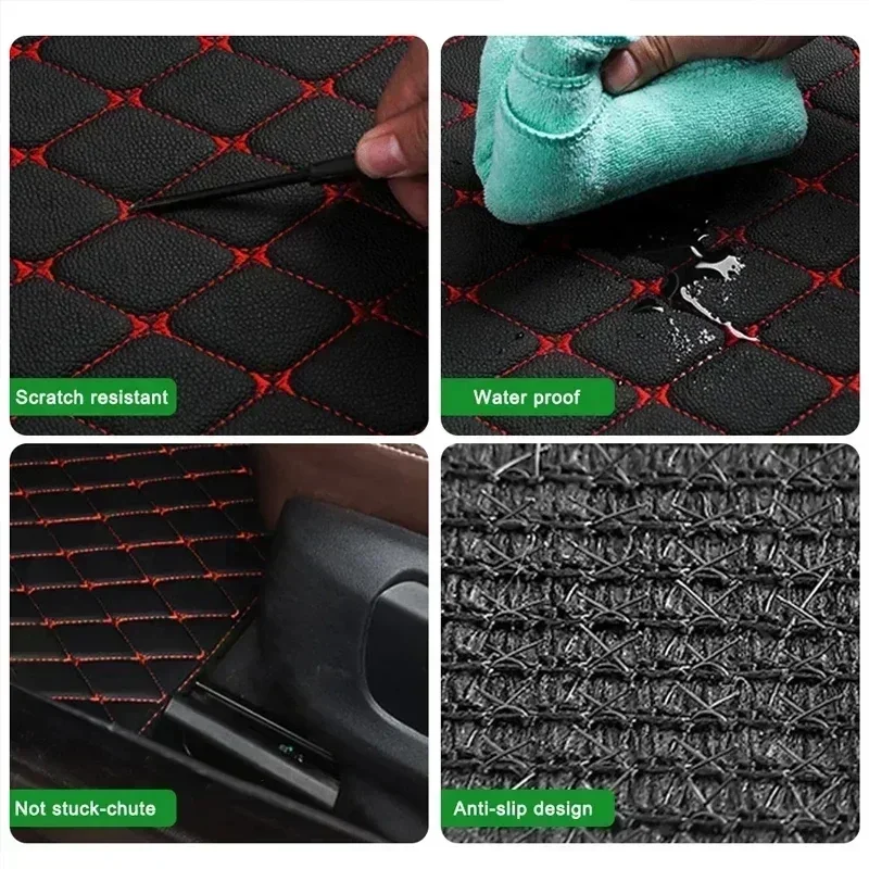 Alfombrillas para Auto, 4 Piez - Car Floor Mats Universal Waterproof Leather reseña y precio