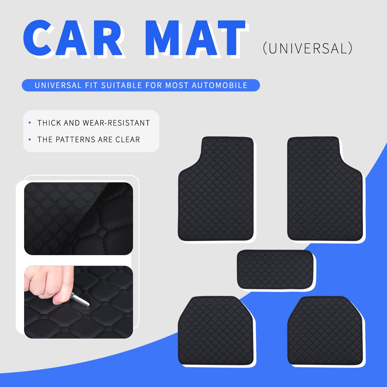 Juego completo de alfombrillas - Car Floor Mats Universal Waterproof Leather reseña y precio