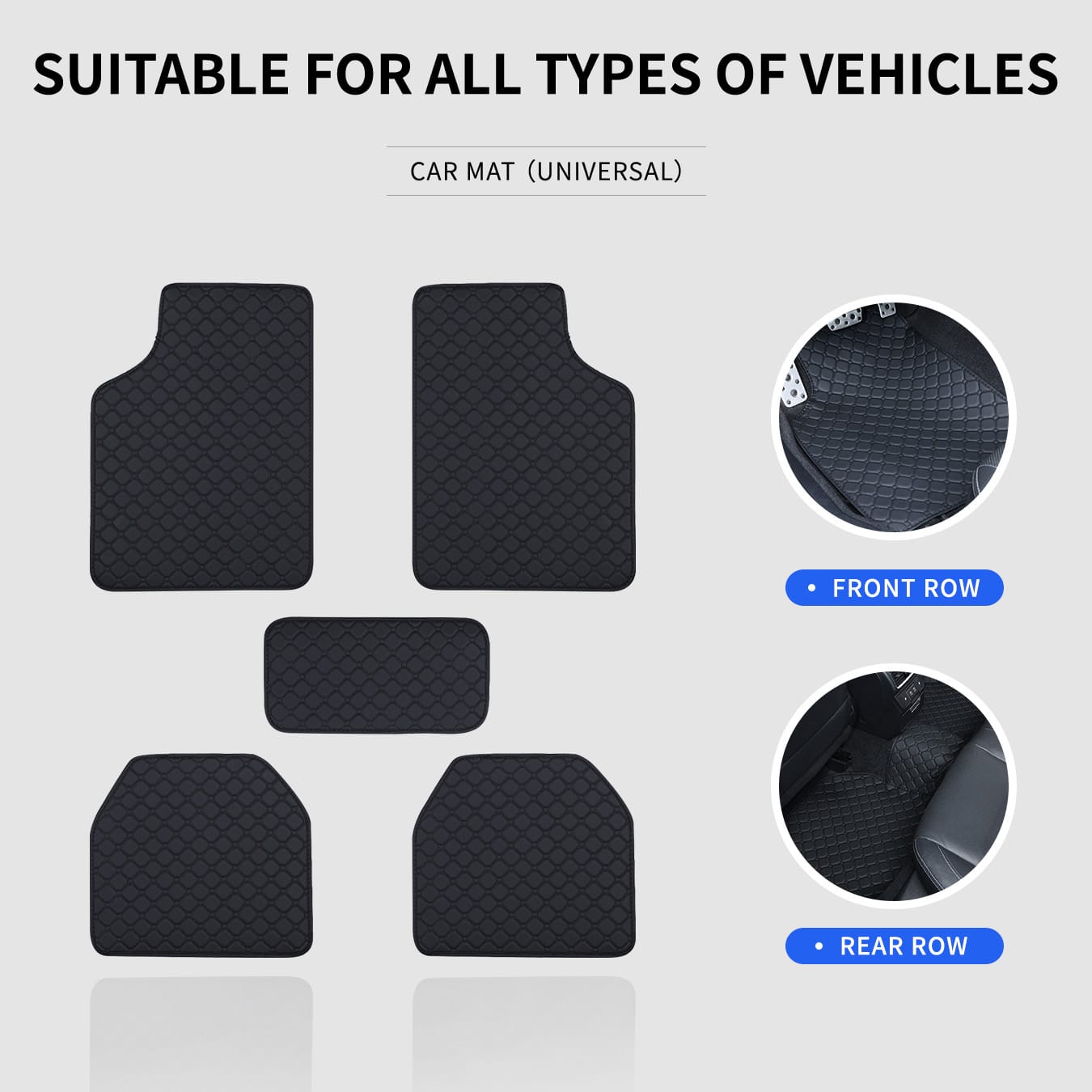 Juego completo de alfombrillas - Car Floor Mats Universal Waterproof Leather reseña y precio