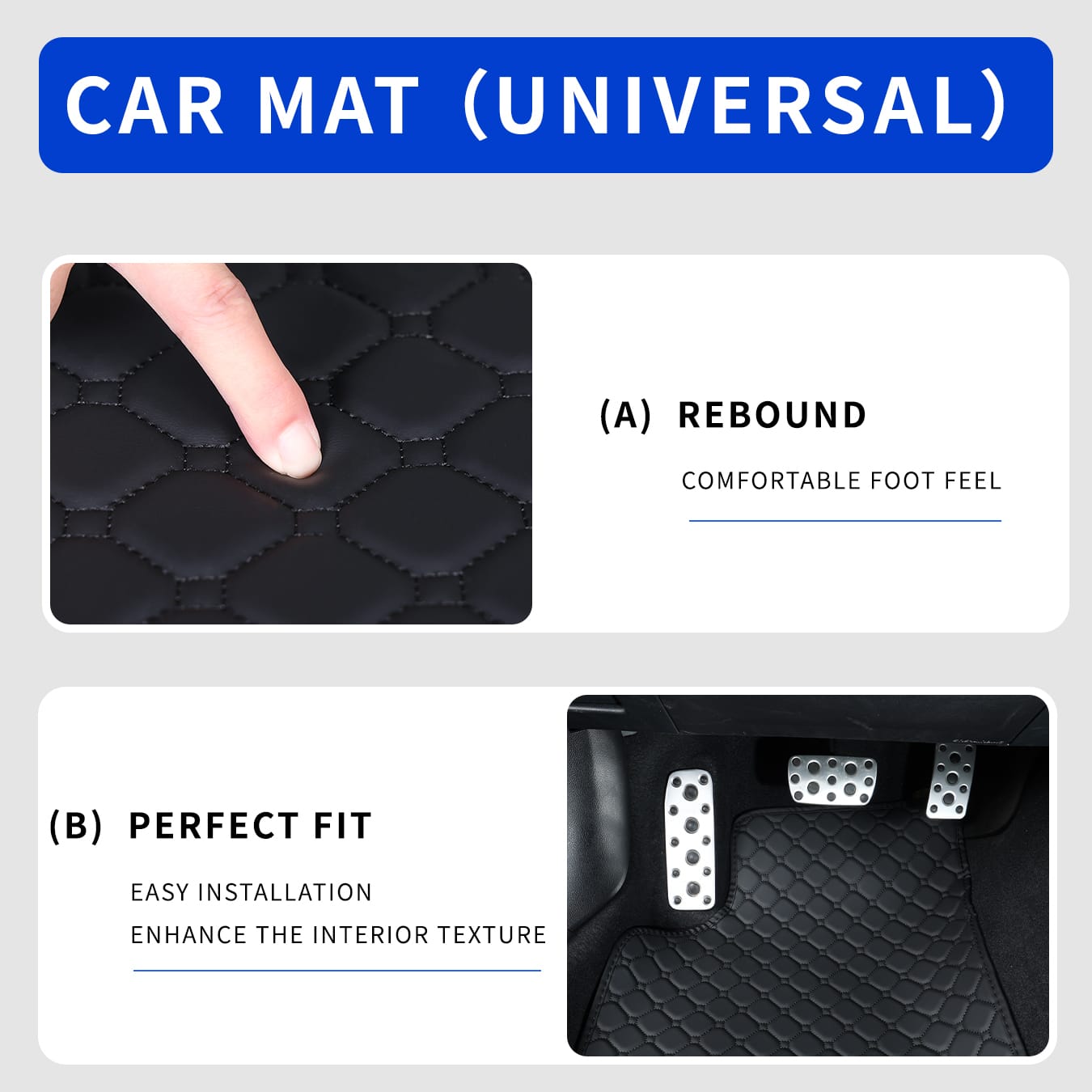 Juego completo de alfombrillas - Car Floor Mats Universal Waterproof Leather reseña y precio