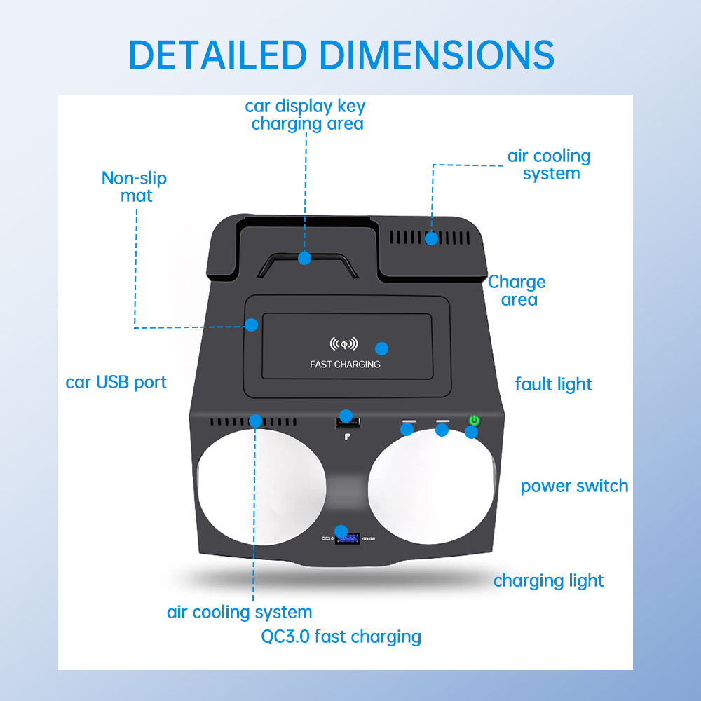 Cargador Inalámbrico Qi de 15W - Wireless Car Charger Mount Fast Charging reseña y precio