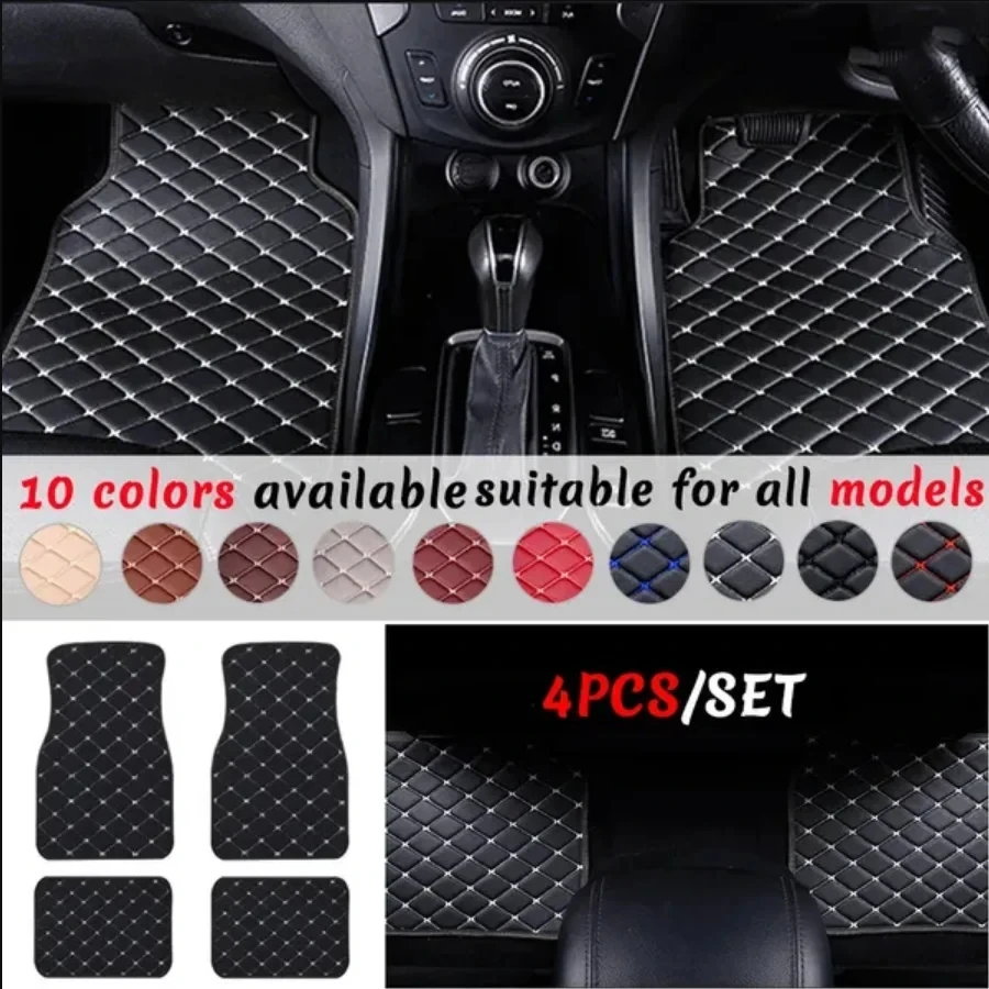 Alfombrillas para el suelo del - Car Floor Mats Universal Waterproof Leather reseña y precio