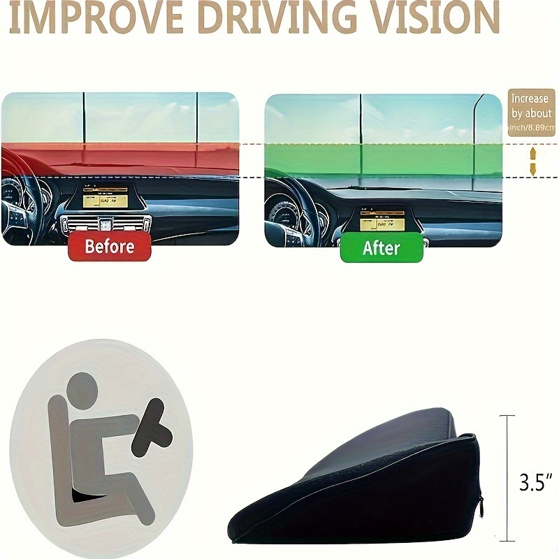 Cojín de Asiento de Coche 2 en - Memory Foam Car Neck Pillow Lumbar Support reseña y precio