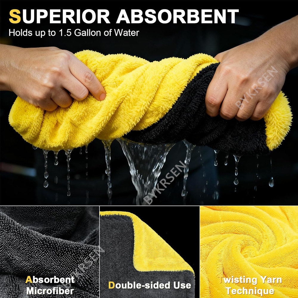 Toalla de microfibra de gran t - Microfiber Car Drying Towel Super Absorbent reseña y precio